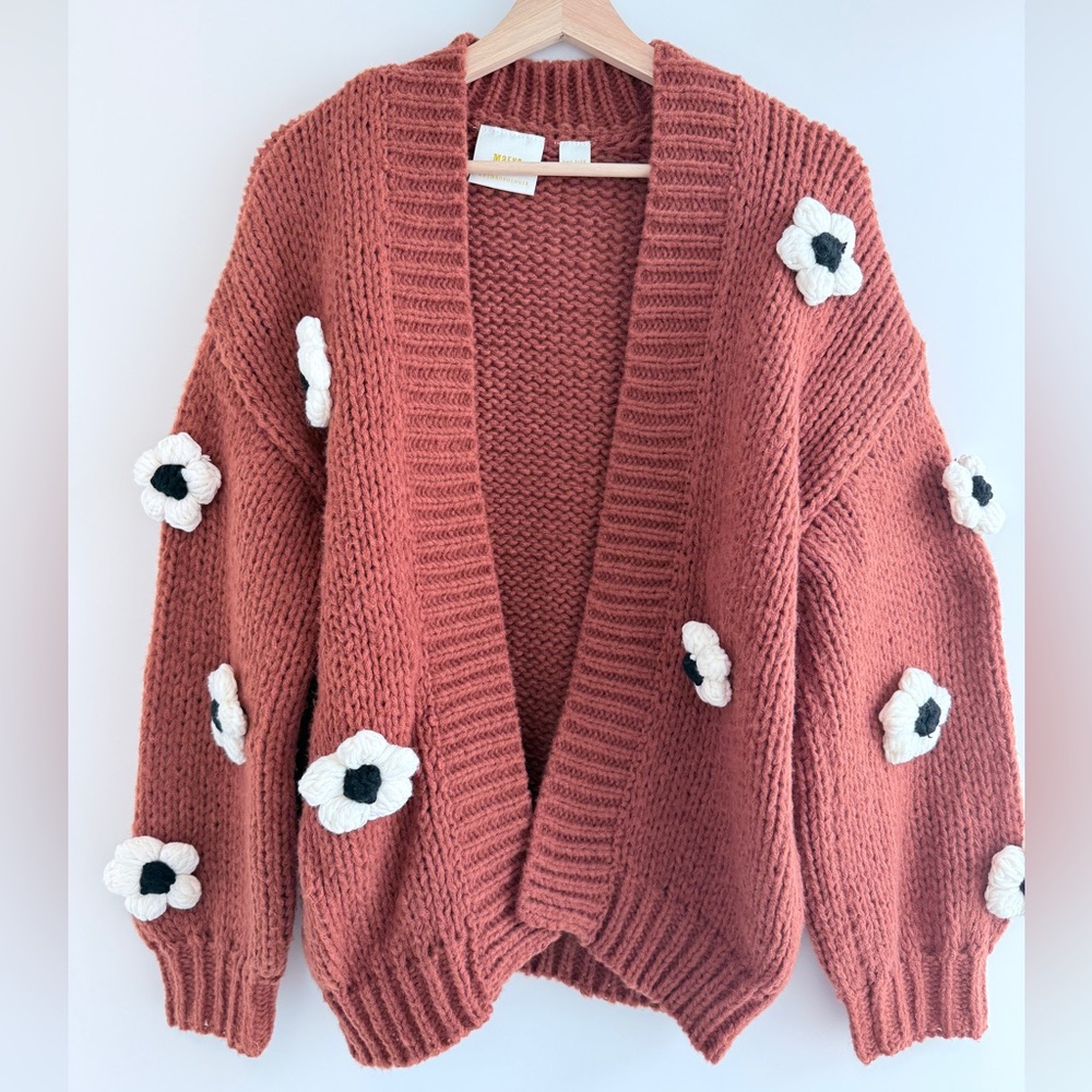 Anthropologie Chunky Knit Cardigan